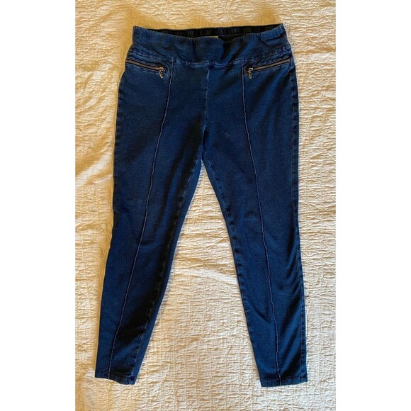 Style & Co Jeggings Leggings Dark Blue Sz Petite Large + Stretch Cropped - Picture 1 of 10